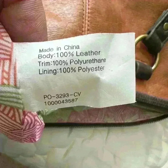 The Sak Two Way Tote Handbag Large  Leather Brown Snake Pattern. - Picture 9 of 13